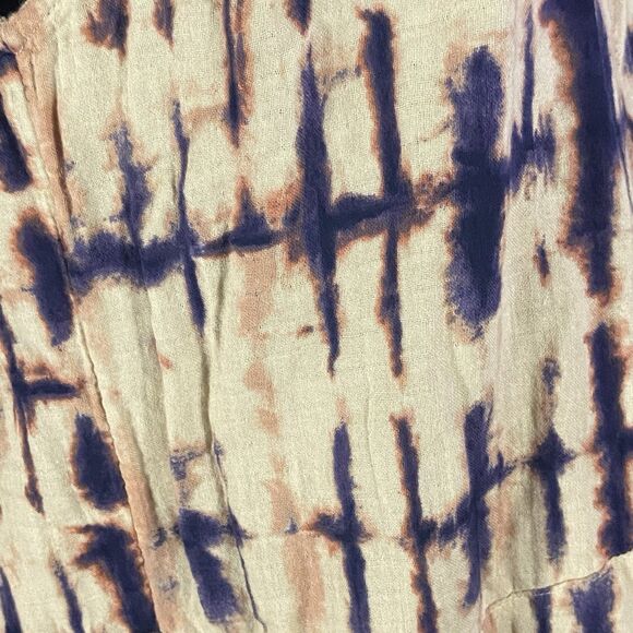 XXL Boho Maxi Dress Tie Dye/Shibori Flowy Summer Dress Pockets - Picture 4 of 6